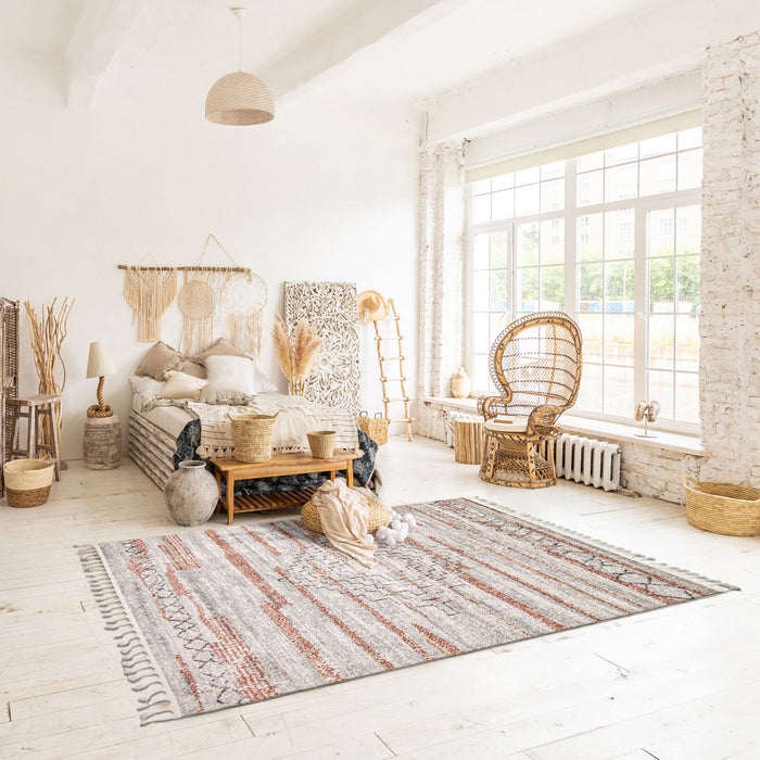  Carpette Vera Aztec ivoirecuivre - 5 pi 2 po x 7 pi 5 po