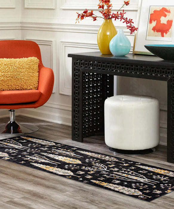 Carpette Pine noire lavable à la machine - 2 pi 6 po x 8 pi 0 po
