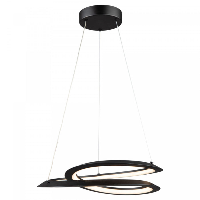 Luminaire suspendu Ara noir à DEL de 24 W