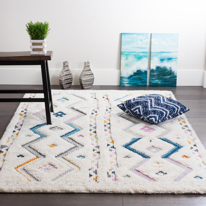 Carpette Lola à motifs de chevrons 5 x 8