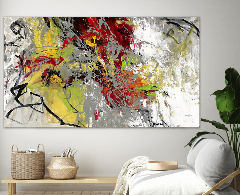 Œuvre d’art murale Giant Art « Peace On Earth » 84 x 48