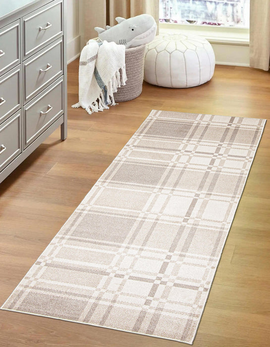 Carpette Roma ivoire lavable à la machine - 2 pi 6 po x 8 pi 0 po