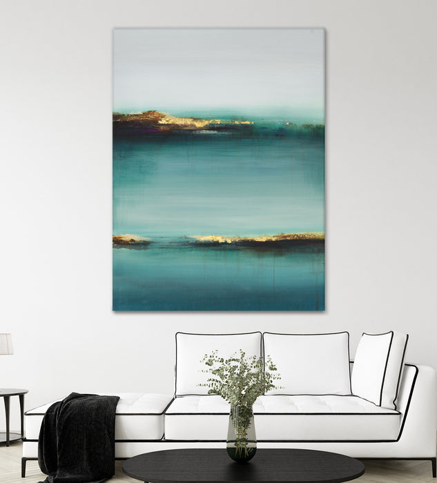 Œuvre d’art murale Giant Art « Virgin Isles Iv » 72 x 54
