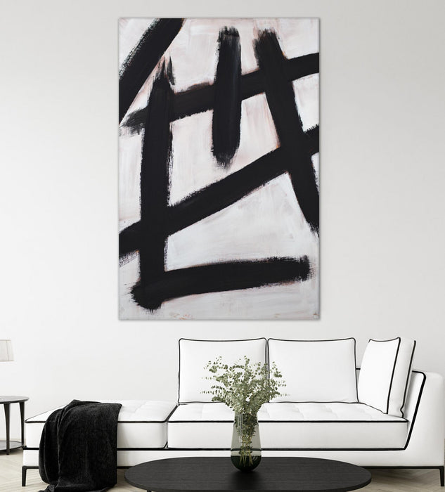 Œuvre d’art murale Giant Art « Ink Strokes » 72 x 48