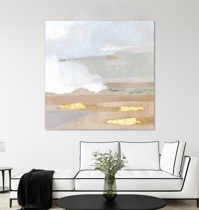 Œuvre d’art murale Giant Art « Abstract Coastland I » 54 x 54