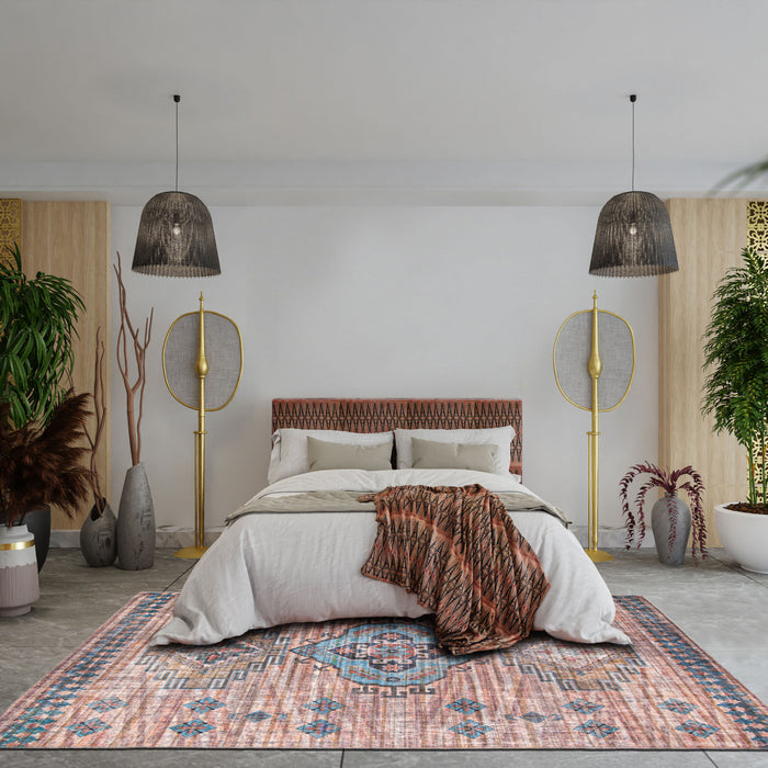 Carpette Kashkuli cuivre 7 pi 10 po x 10 pi 0 po