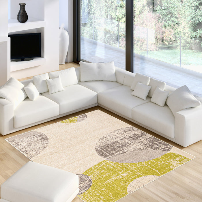 Carpette Ellegance ivoirevert 3 pi 11 po x 5 pi 7 po