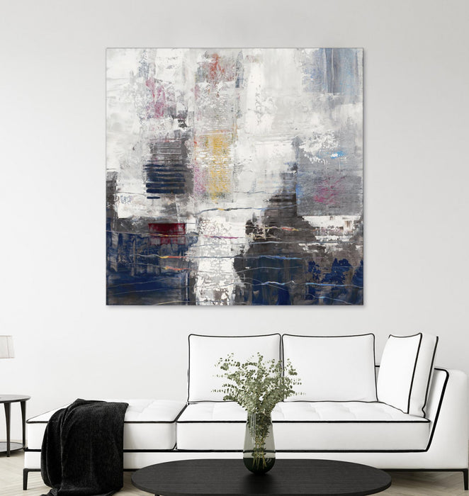 Œuvre d’art murale Giant Art « Approaching Shangri-la » 54 x 54