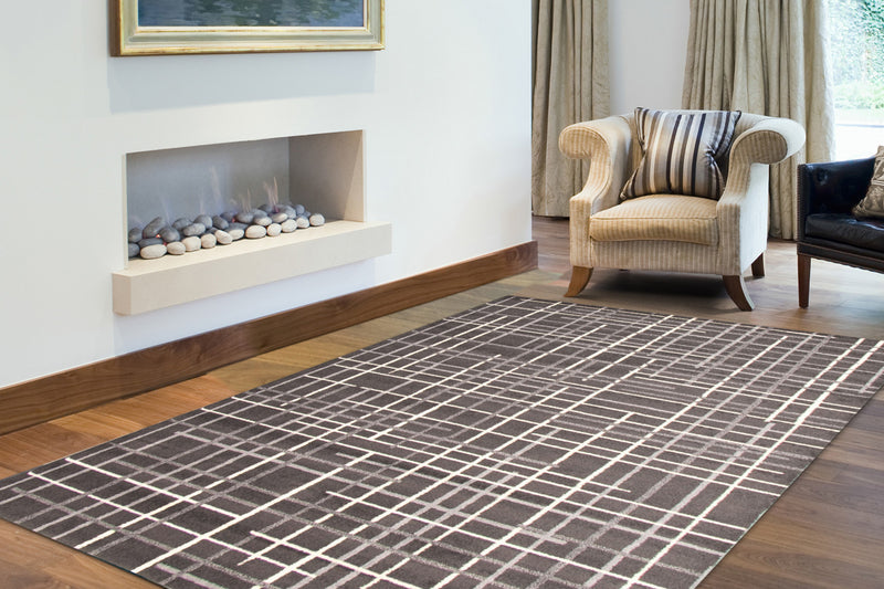 Carpette Taite anthracite - 7 pi 10 pox 10 pi 2 po