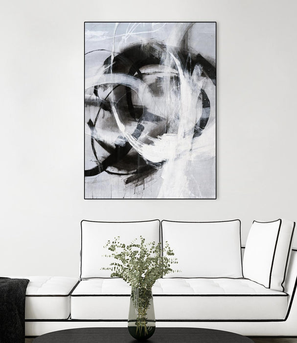 Œuvre d’art murale sur toile encadrée noire « No Turning Radius » 18 x 24