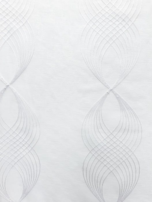 Paire de panneaux de rideaux blancs à oeillets Cava - 54x95