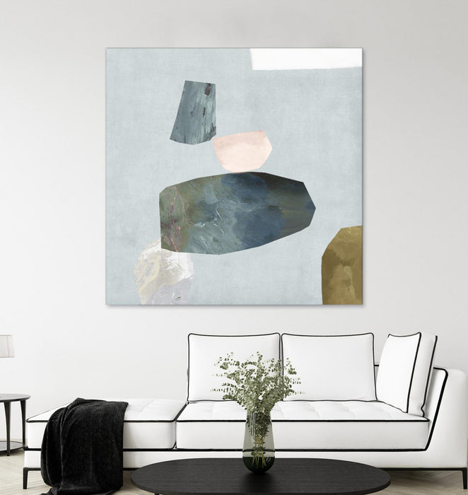 Œuvre d’art murale Giant Art « Assembly Ii » 54 x 54