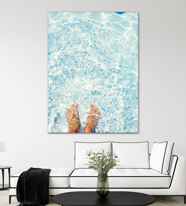 Œuvre d’art murale Giant Art « Relaxed Feet » 72 x 54