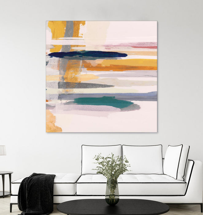 Œuvre d’art murale Giant Art « Horizon V5 » 54 x 54