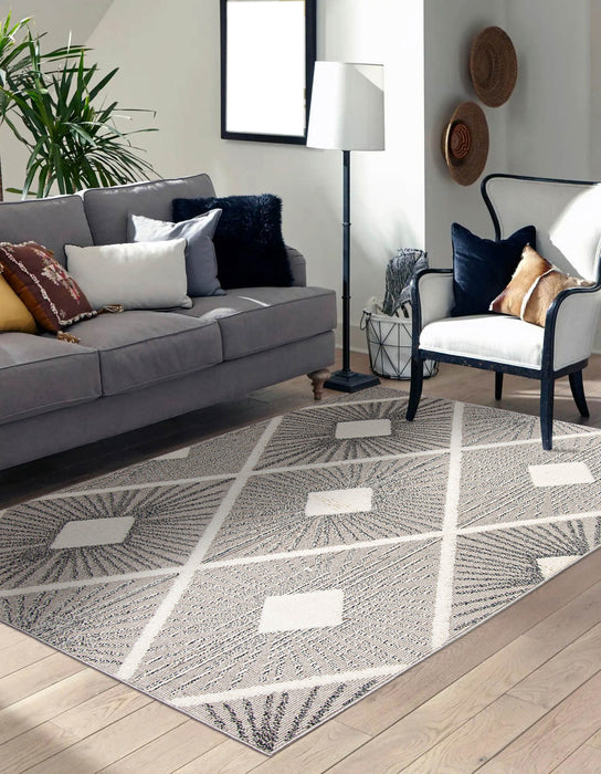 Carpette Adair ivoire - 6 pi 7 po x 9 pi 6 po