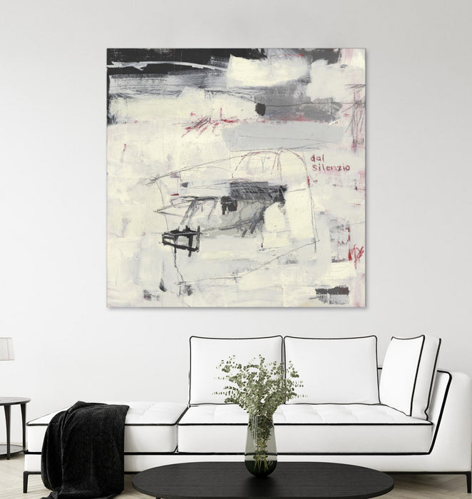 Œuvre d’art murale Giant Art « Structures From Silence » 72 x 72