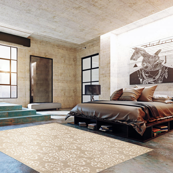 Carpette Caledonia ivoire 3 pi 11 po x 5 pi 7 po