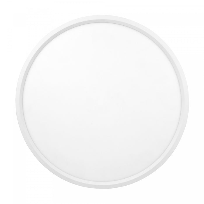 Plafonnier affleuré blanc à 1 ampoule à DEL