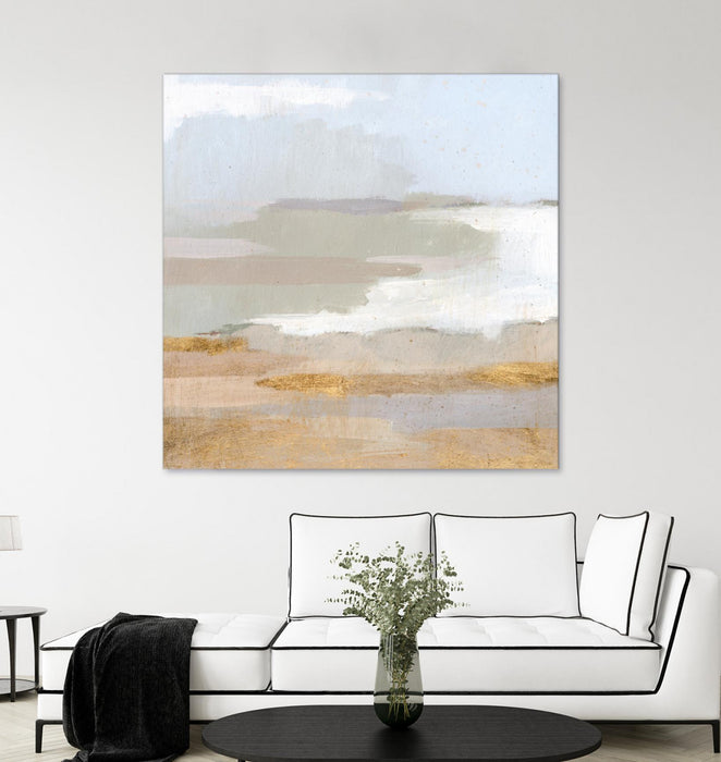 Œuvre d’art murale Giant Art « Abstract Coastland Ii » 54 x 54