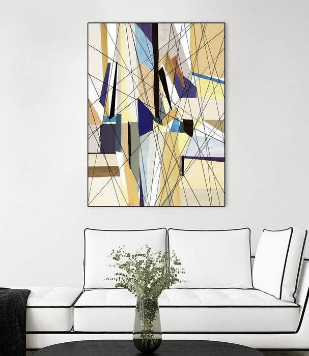 Œuvre d’art murale sur toile encadrée noire « Seacruise » 30 x 40