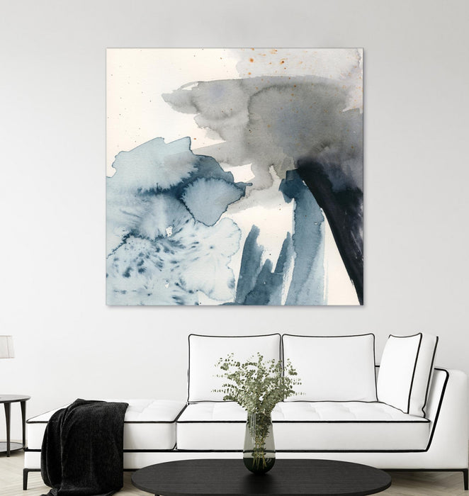 Œuvre d’art murale Giant Art « Winter Current Iii » 54 x 54