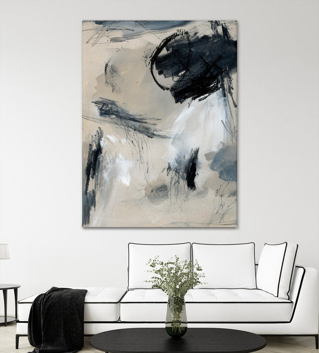 Œuvre d’art murale Giant Art « Scribble Abstract I » 72 x 54