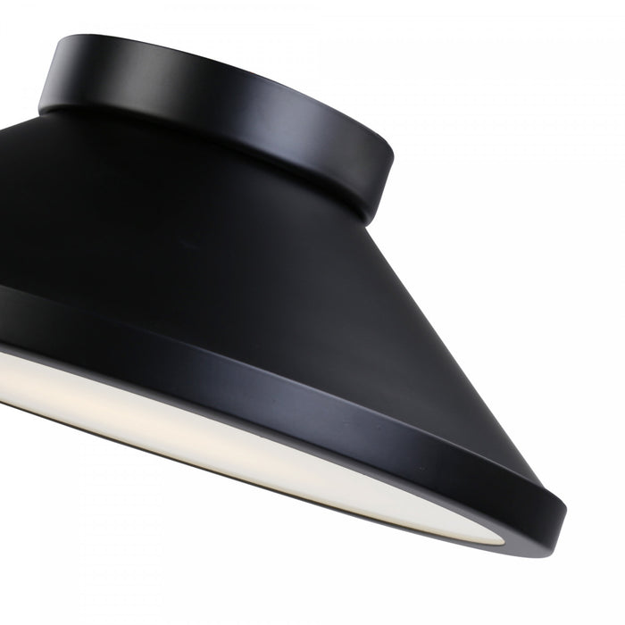 Plafonnier affleuré Lucida noir à DEL intégrées
