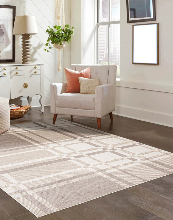 Carpette Roma ivoire lavable à la machine - 3 pi 0 po x 5 pi 0 po