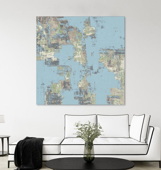 Œuvre d’art murale Giant Art « Memory Block Ii » 72 x 72