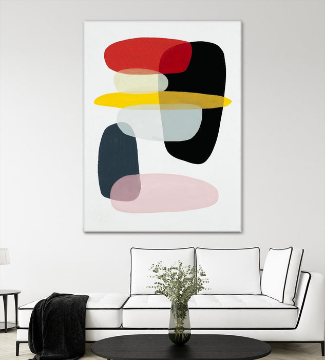 Œuvre d’art murale Giant Art « Joy And Pop I » 72 x 54
