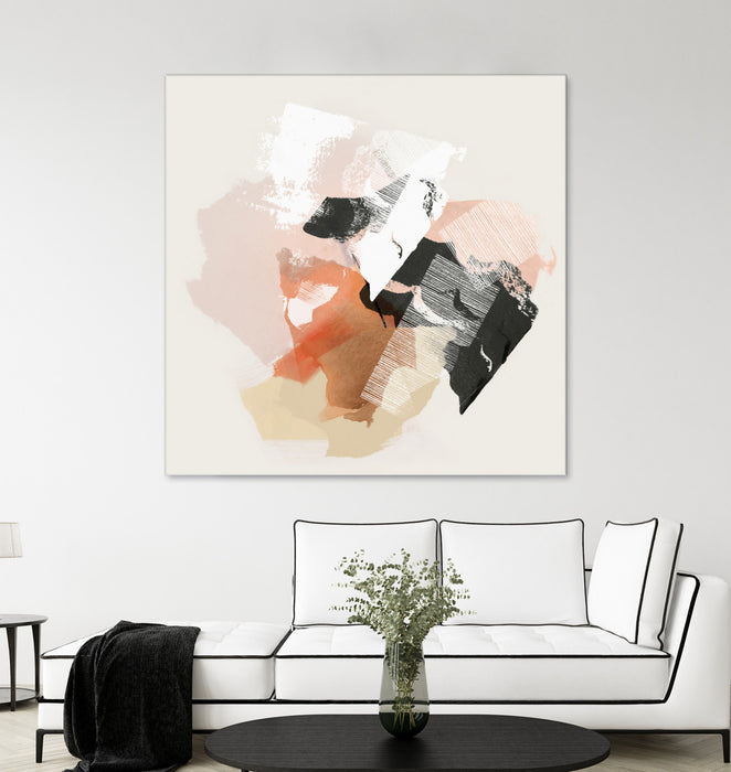Œuvre d’art murale Giant Art « New Dawn I » 72 x 72