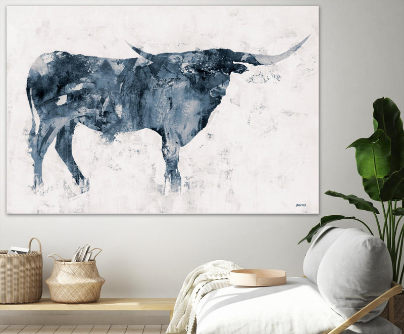 Œuvre d’art murale Giant Art « Longhorn V2 » 84 x 54