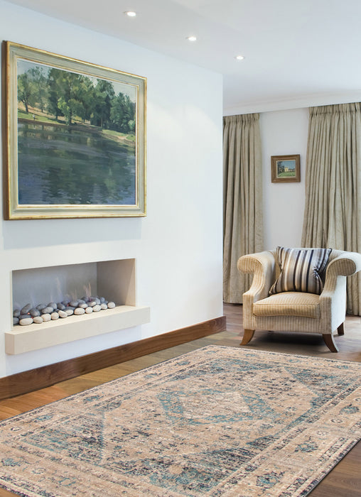 Carpette Bolivar Bijar gris - 6 pi 7 pox 8 pi 6 po