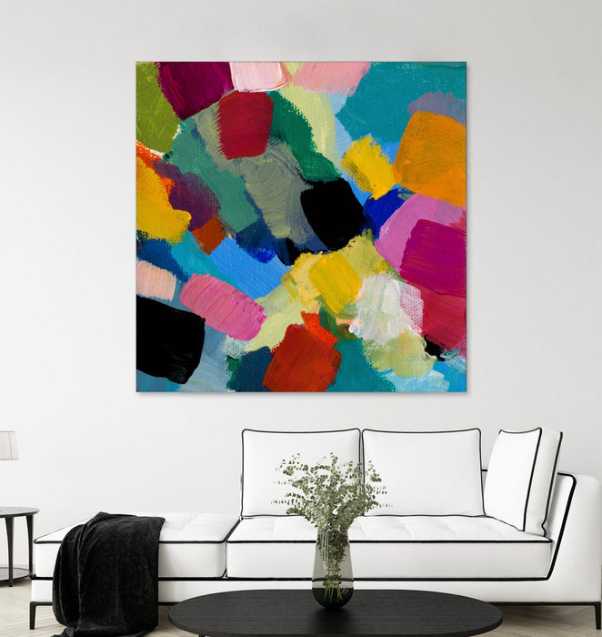 Œuvre d’art murale Giant Art « Spring Confetti Ii » 54 x 54