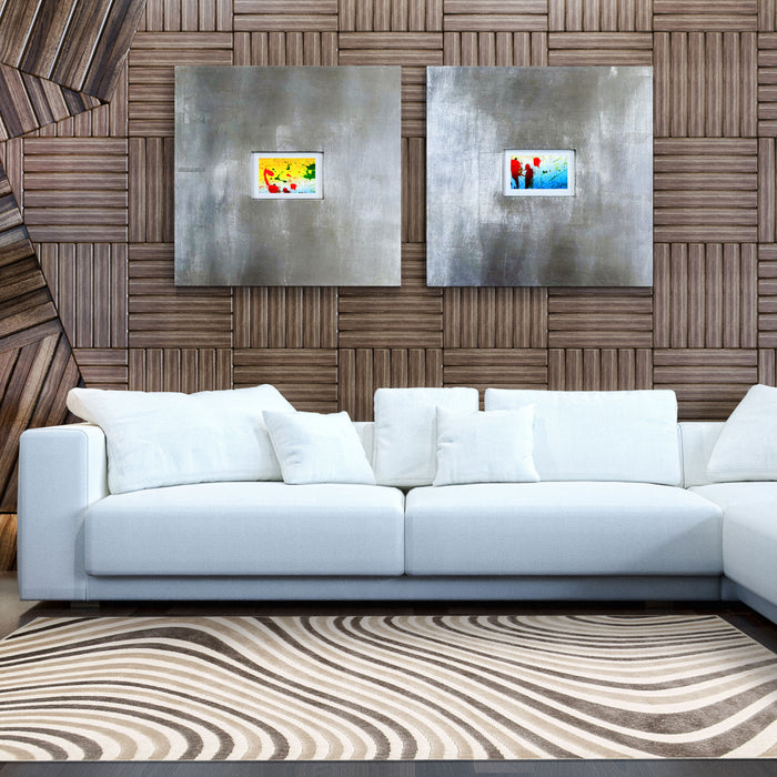 Carpette Nikkos ivoire 5 pi 3 po x 7 pi 7 po