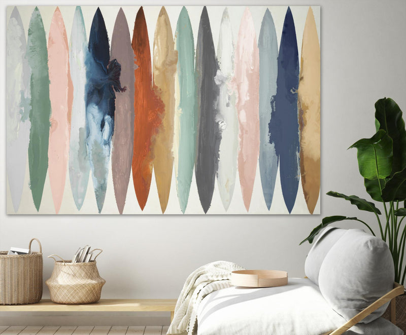 Œuvre d’art murale Giant Art « Even Flow V7 » 84 x 54