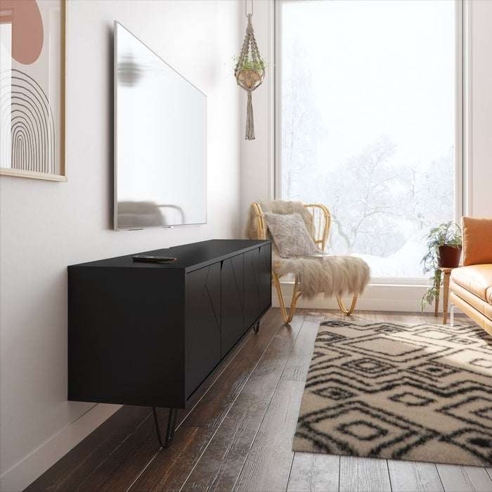 Meuble pour téléviseur Nordika de 72 po - noir