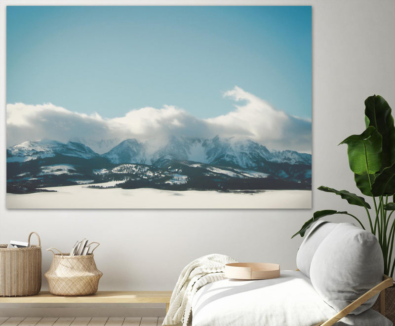 Œuvre d’art murale Giant Art « Bridger Mountain Cloud Cover » 72 x 48