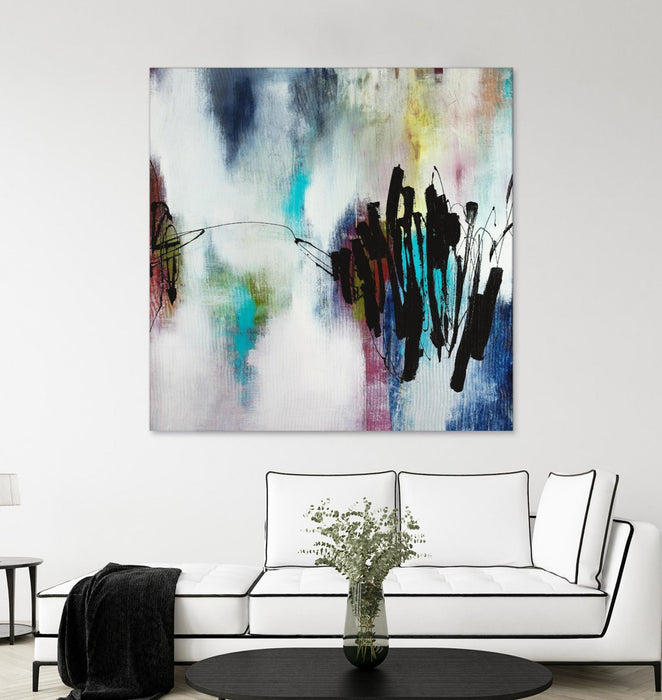 Œuvre d’art murale Giant Art « Disruptive Connection » 54 x 54