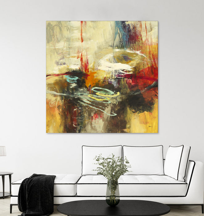 Œuvre d’art murale Giant Art « Instictual Beauty Ii » 72 x 72