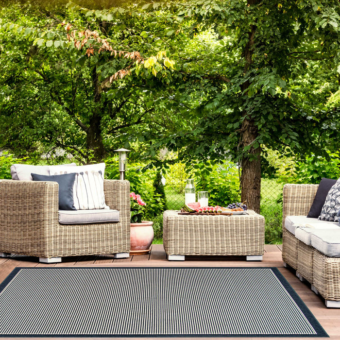 Carpette Chinue bleue 4 pi 7 po x 6 pi 7 po