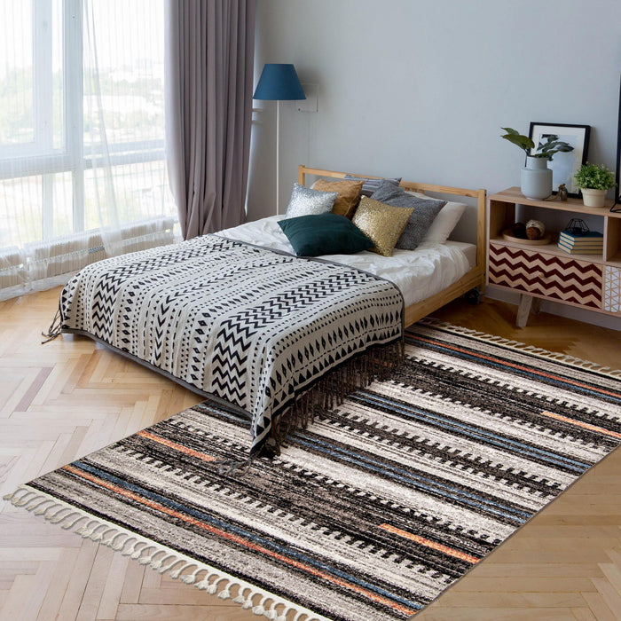  Carpette Vera Linear multicolore - 5 pi 2 po x 7 pi 5 po