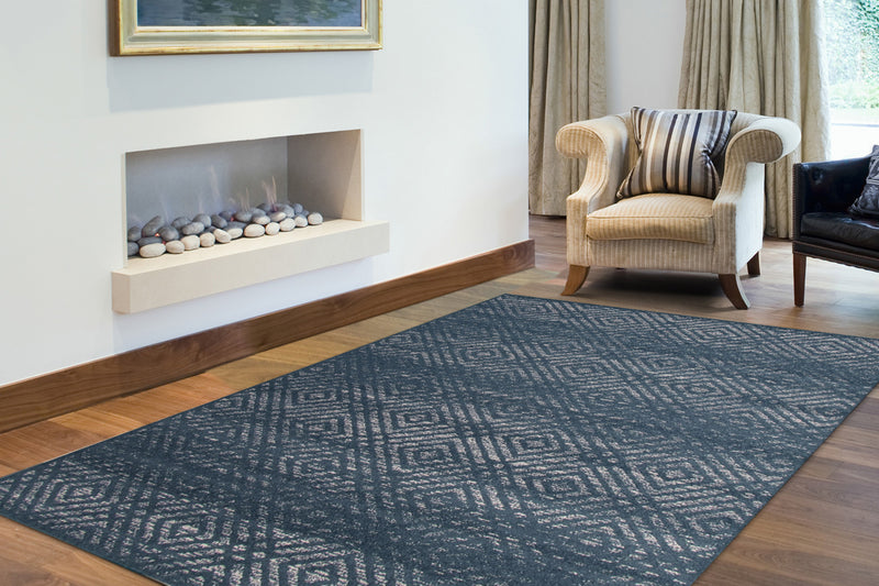 Carpette Electra couleur pétrole - 3 pi 11 pox 5 pi 7 po