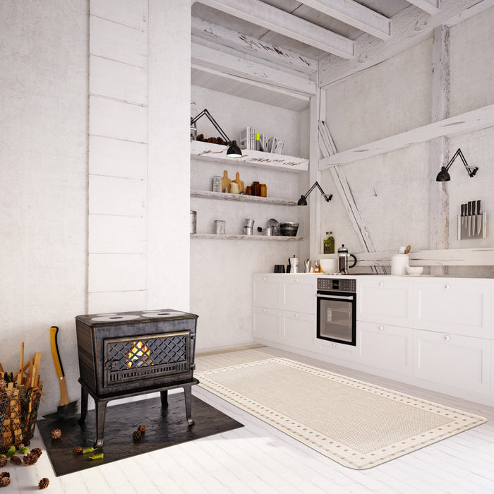 Carpette Clementine ivoire - 2 pi 2 po x 6 pi 7 po