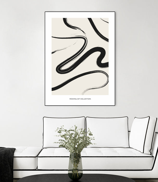 Œuvre d’art murale sur toile encadrée noire « Free » 30 x 40