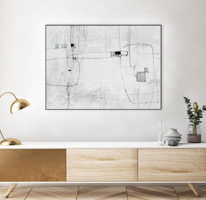 Œuvre d’art murale sur toile encadrée noire « Parkour » 32 x 24