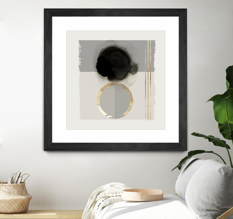 Œuvre d’art murale encadrée noire et mate « Dream Life Inspired Ii » 30 x 30