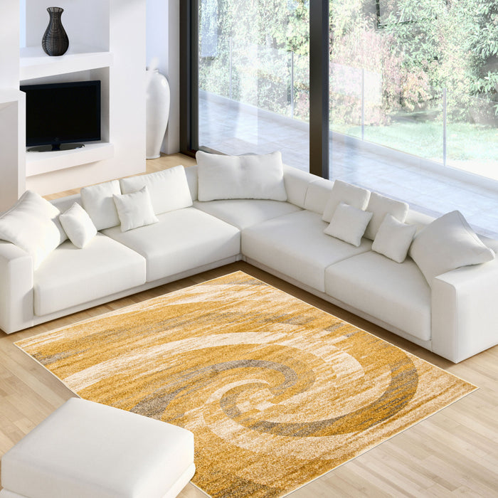 Carpette Korra ivoiredoré 6 pi 7 po x 9 pi 6 po
