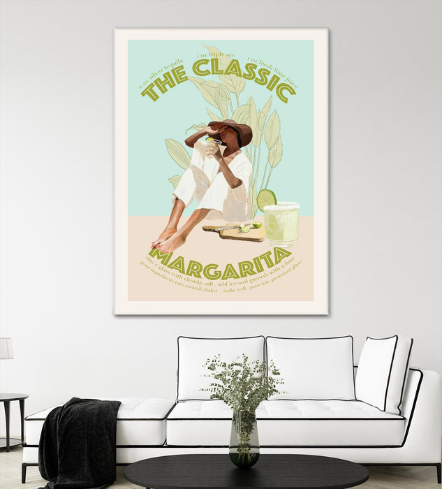 Œuvre d’art murale Giant Art « The Classic Margarita » 72 x 54
