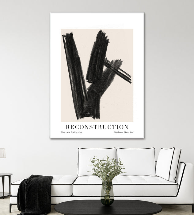Œuvre d’art murale Giant Art « Reconstruction » 72 x 54